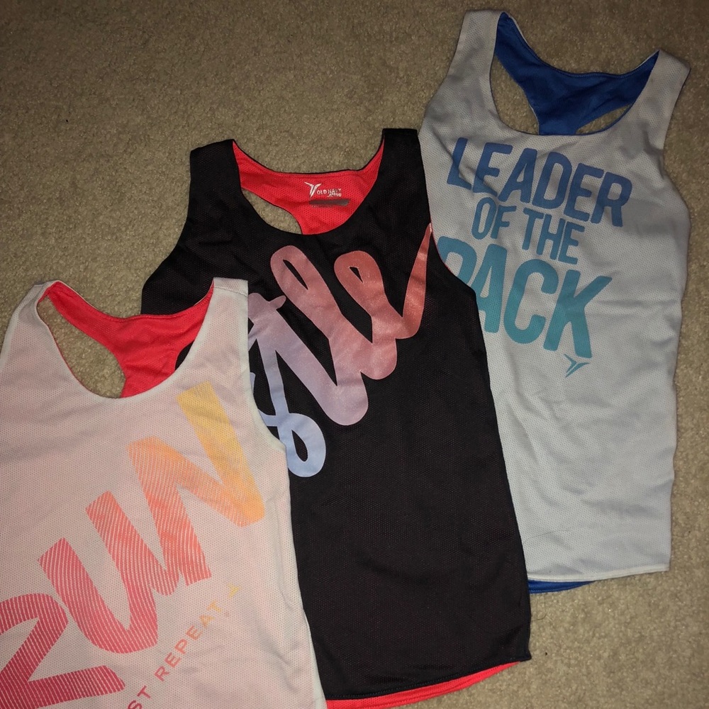 3 athletic tank tops